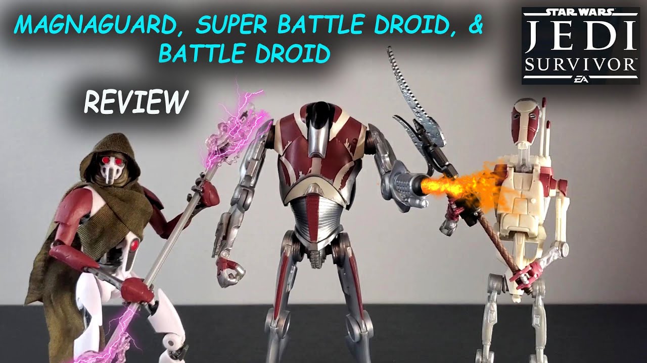 Jedi: Survivor Droid, набор из 3 предметов (Star Wars Black Series) — ОБЗОР — MagnaGuard, SBD и B1