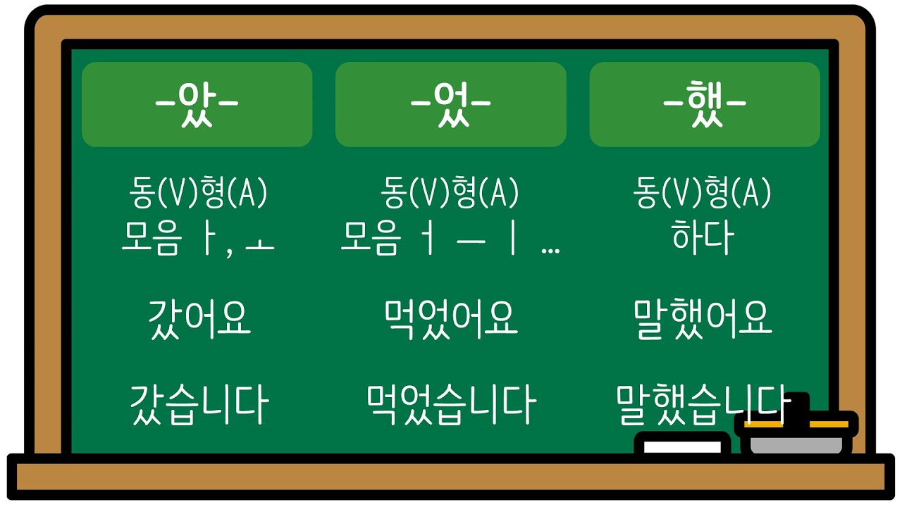 한국어 초급 [문법] 11. -았/었-, -했-