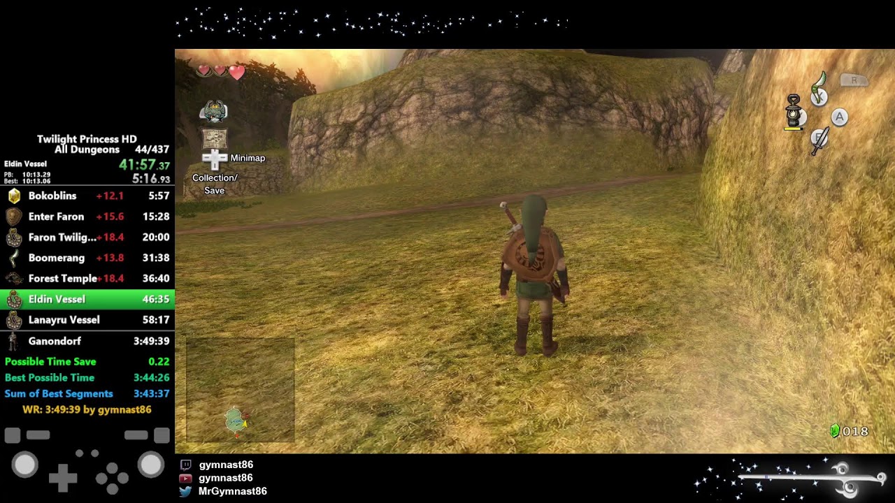 Twilight Princess HD All Dungeons Speedruns