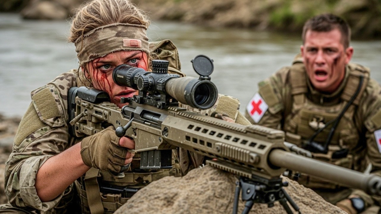 “Don’t Waste Meds!” SEALs Left Her In Crossfire, Then The Female Sniper Rose With A .50 Cal Barrett
