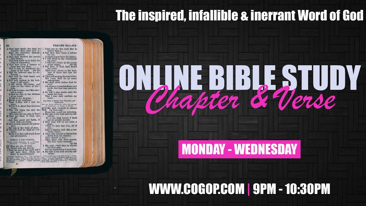 Online Bible Study - Chapter & Verse | Wednesday 04 March 2026