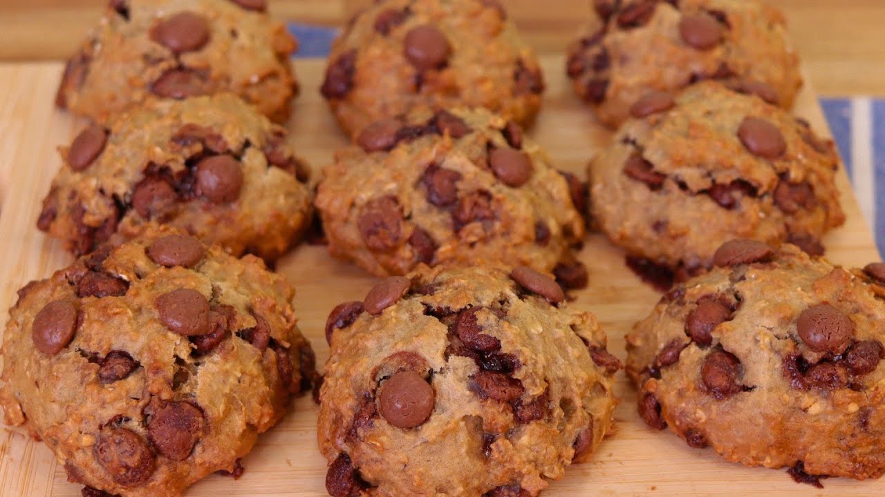 COOKIE SAUDÁVEL SEM MANTEIGA E FARINHA DE TRIGO | COOKIE FIT DE AVEIA SEM GLÚTEN