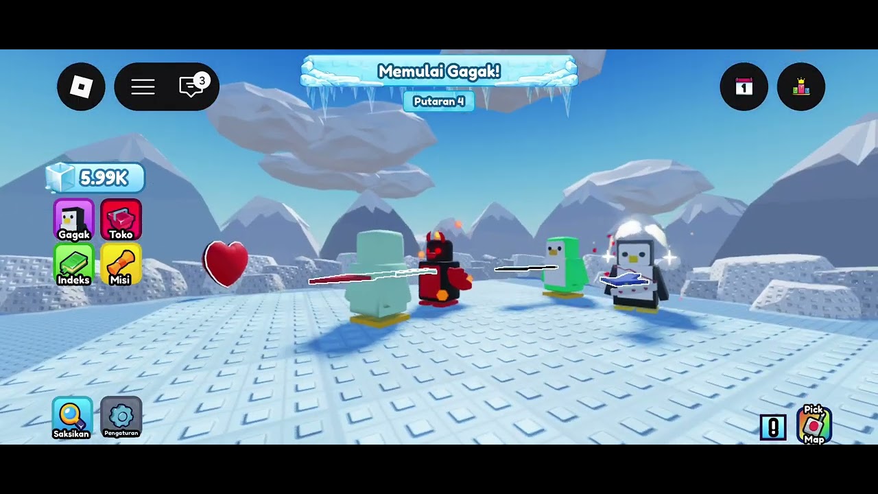Main dorong² penguin (kenokaut) 