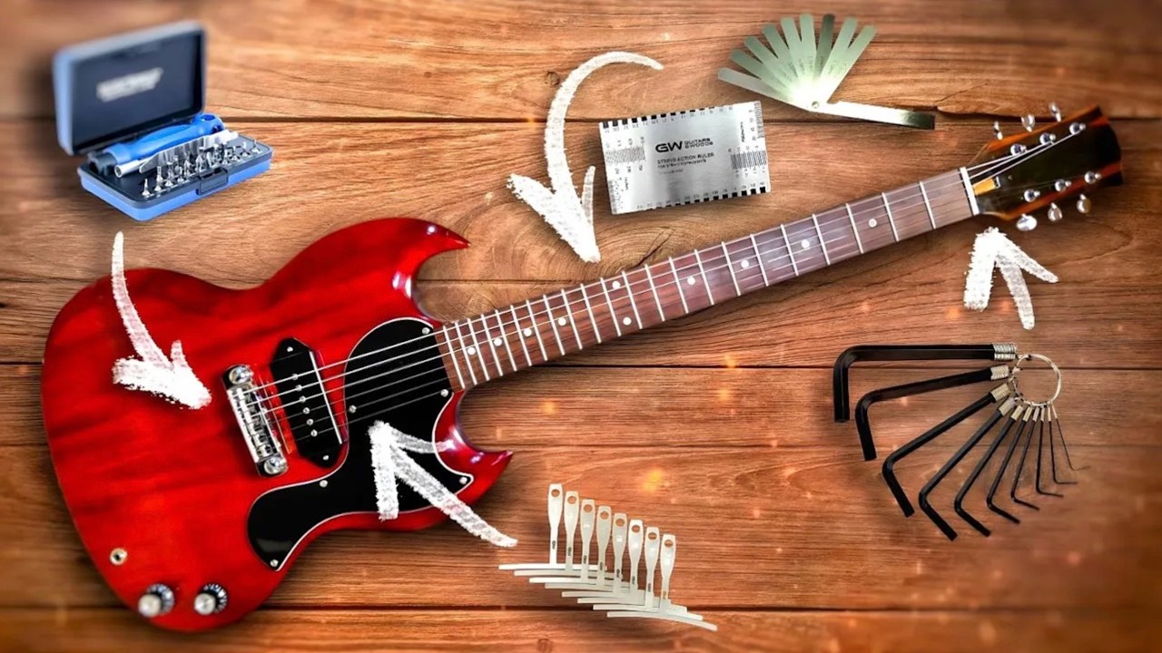 🎸 7 OUTILS indispensables Pour R&Eacute;GLER une GUITARE &Eacute;lectrique (et leurs alternatives)