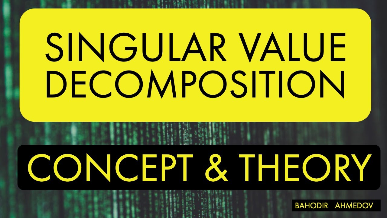 SVD (Singular Value Decomposition): Complete Explanation