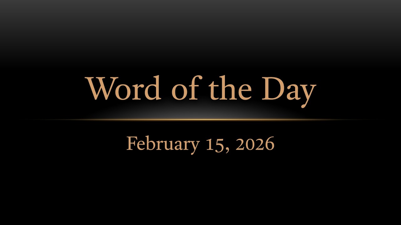 TURFJC Word of the Day for February 15, 2026: Nehemiah 8:6