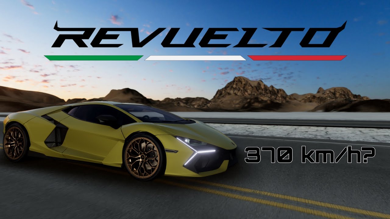 BeamNG Drive: How fast is Lamborghini Revuelto? Top Speed analysis!