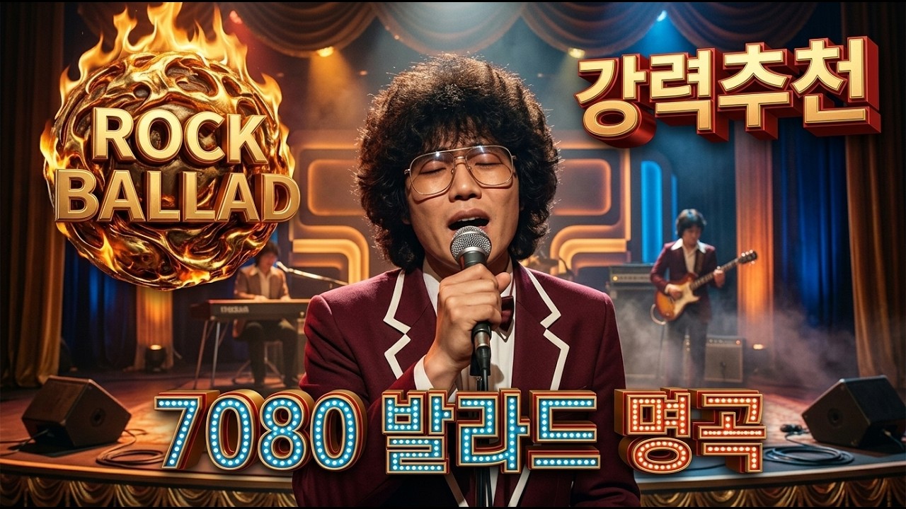 [감성 폭발] 💔 락 발라드로 듣는 7080 발라드 명곡 커버/리메이크 | 가슴을 울리는 드라마틱한 K-Ballad! | [AI COVER]