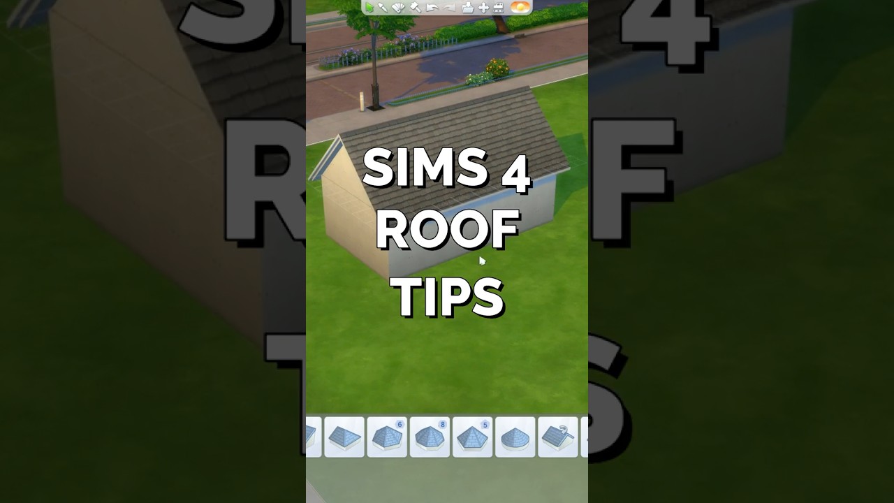 Sims 4 Roof tips! #thesims4 #sims4 #sims4build #simstips #sims4tips  #gaming