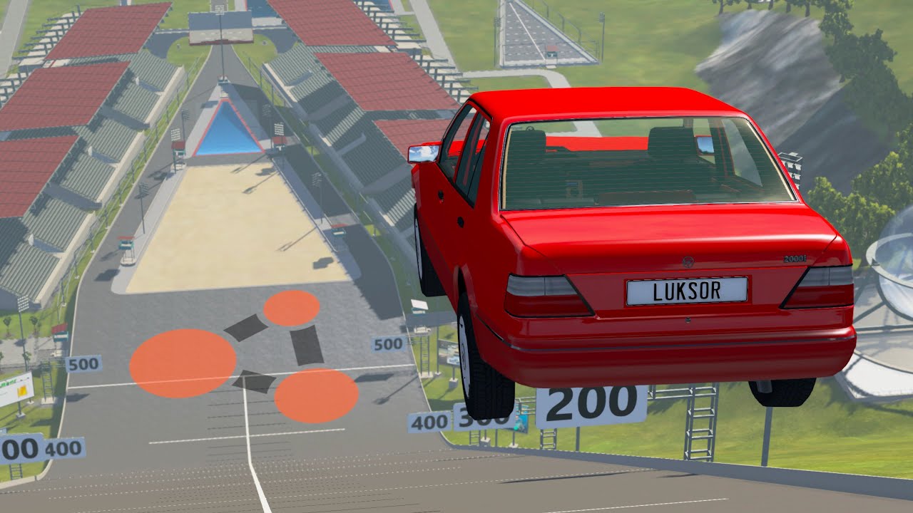 Lajwidło (#97) - SKOKI SAMOCHODAMI NA WYSKOCZNI w BeamNG.drive 🚗🏁