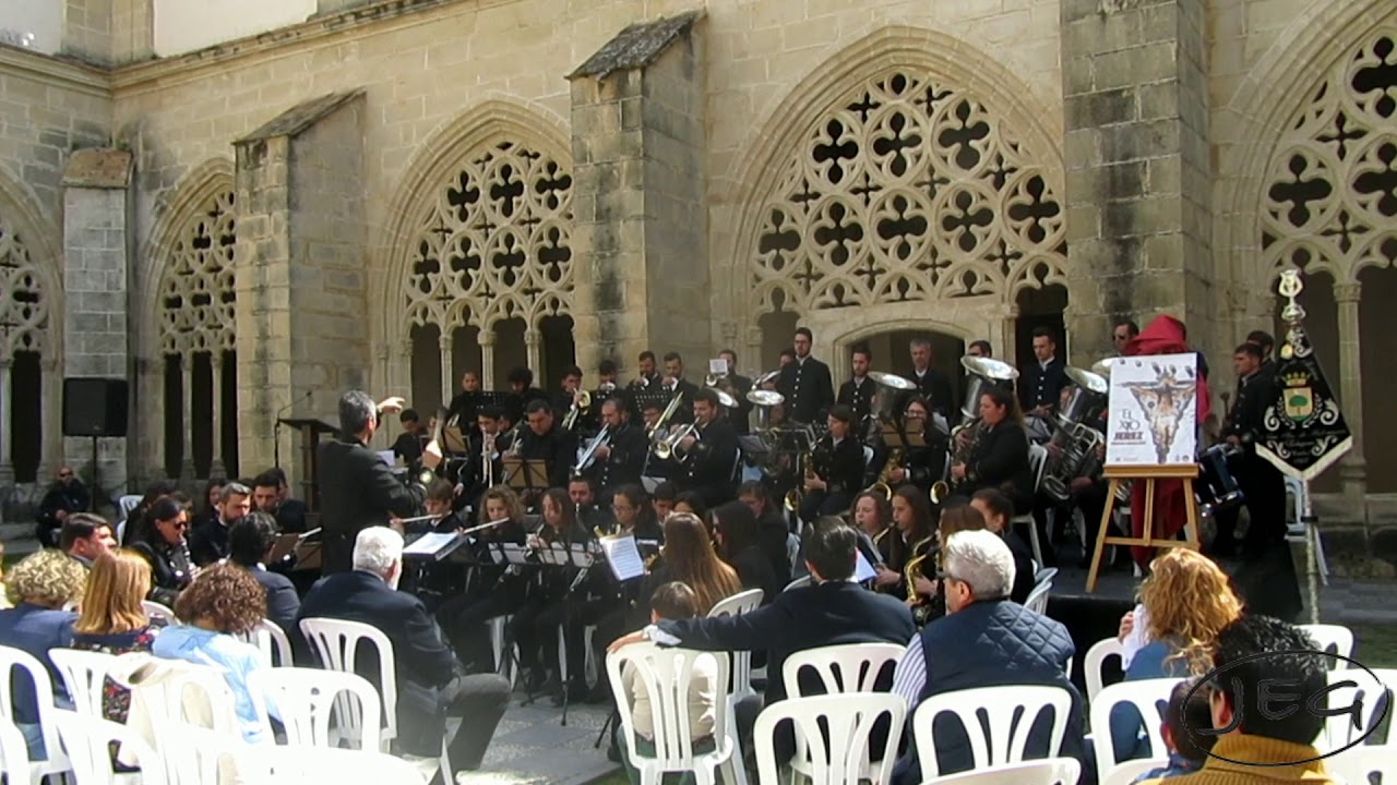 Banda de Música Palomares de Trebujena toca "San Telmo Te Aclama" Cartel Hdad El Cristo Jerez 2019