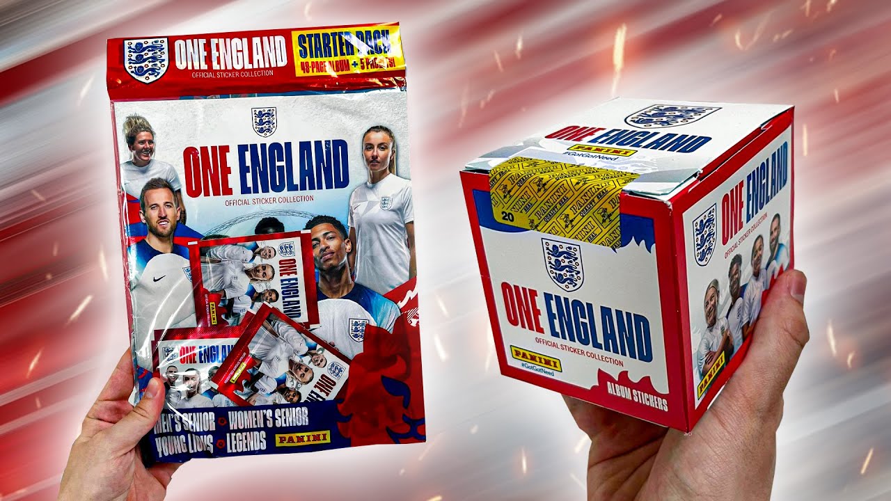 *NEW* Panini ONE ENGLAND Sticker Collection 2023!! (Box Break & More!!)