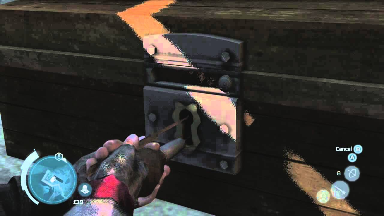 Assassins Creed 3 : How To Pick Lock A Chest