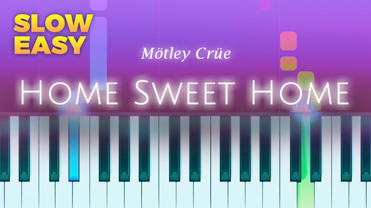 Mötley Crüe - Home Sweet Home - SLOW EASY Piano TUTORIAL by Piano Fun Play