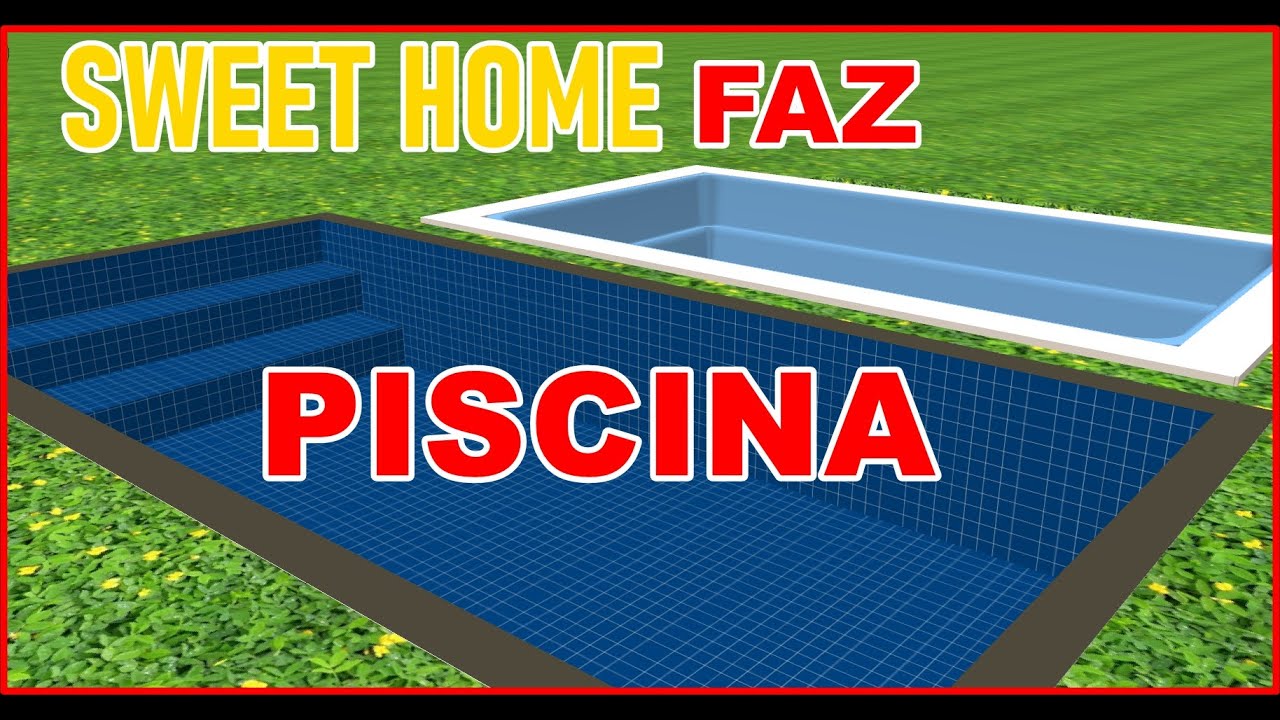 como colocar uma piscina no solo -SWEET HOME 3D