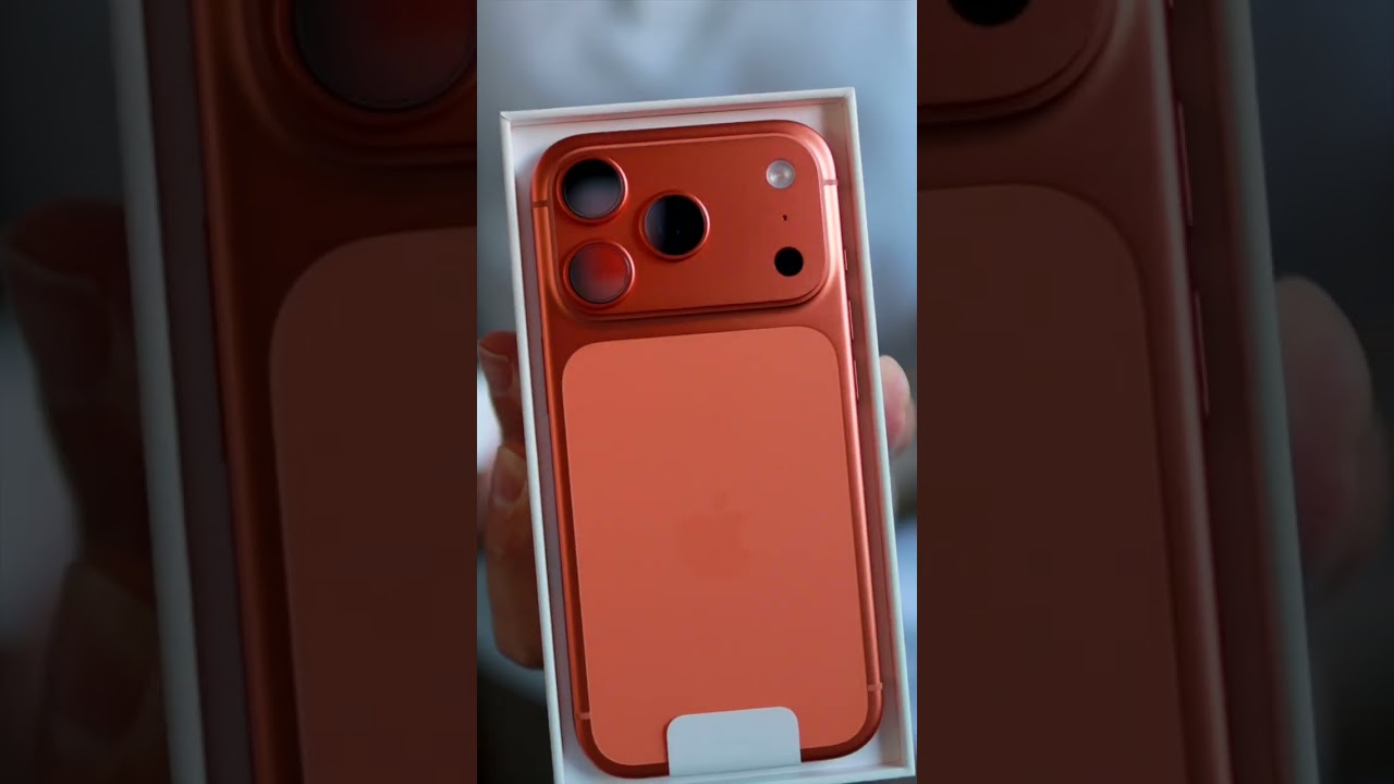 Unboxing iPhone 17 Pro Cosmic Orange 🍊