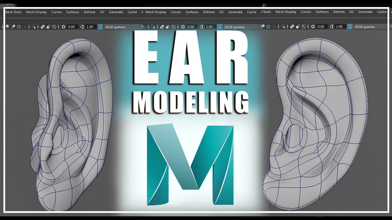 HUMAN EAR MODELING IN MAYA 2019