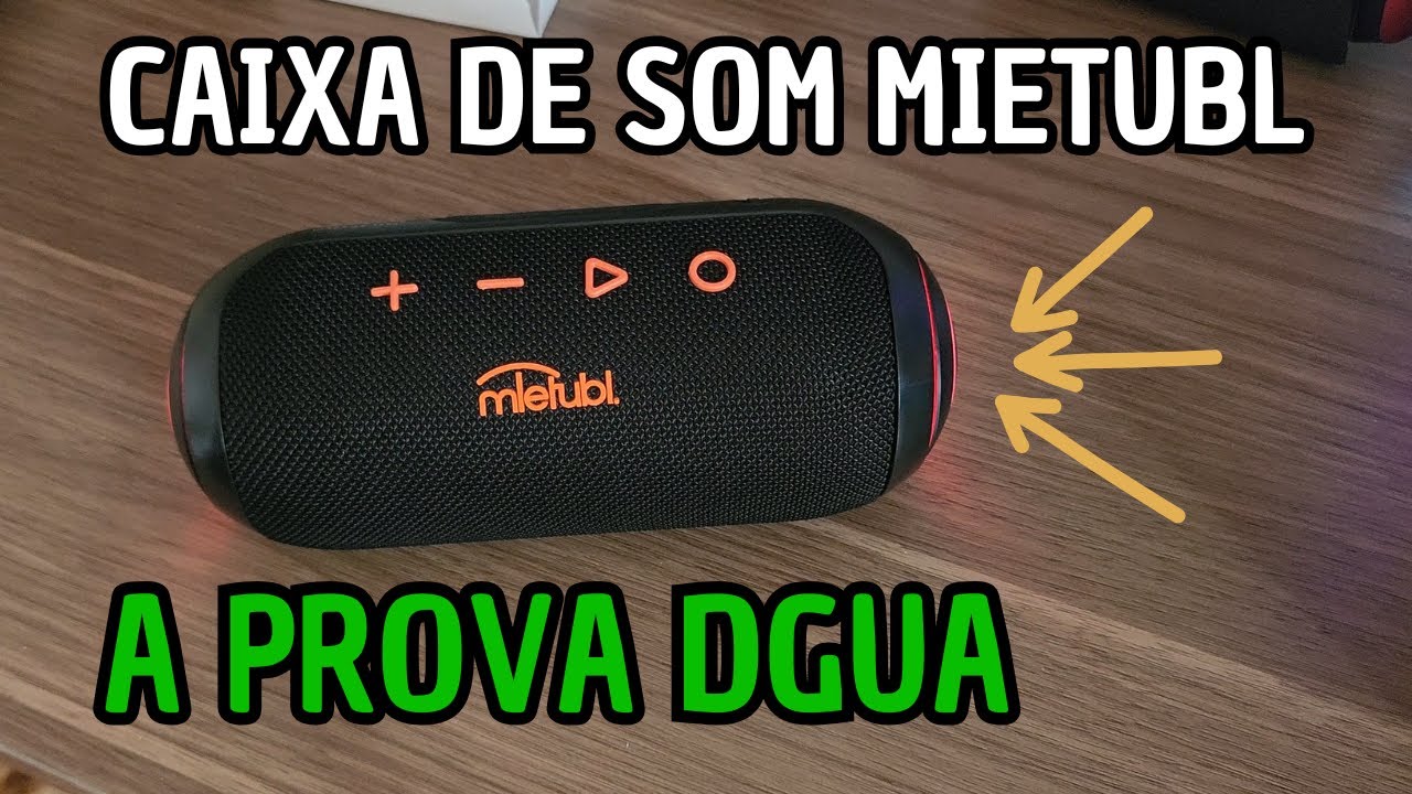CAIXINHA DE SOM MIETUBL A PROVA DGUA DA SHOPEE