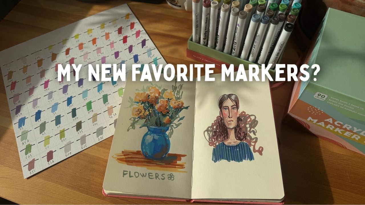 Are These the Best Budget Acrylic Markers? Arrtx 90 Set Review