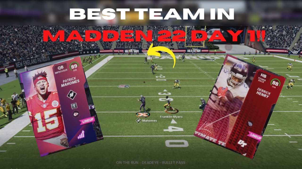 FIRST MADDEN 22 GAMEPLAY!! THE BEST TEAM IN MUT DAY 1??