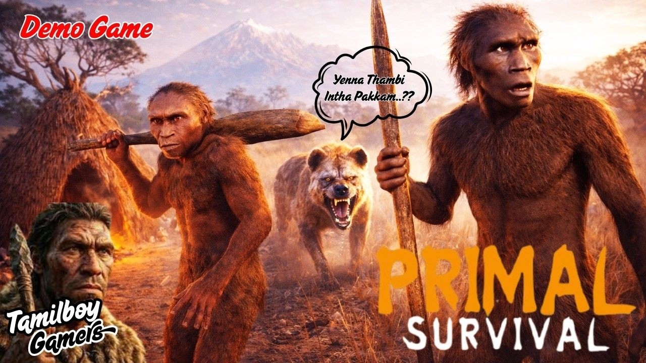ஆதிவாசி  | PRIMAL SURVIVAL ~ DEMO | Co-Op Survival Game in தமிழ்...#tamilboygamers & #pogtamilgaming