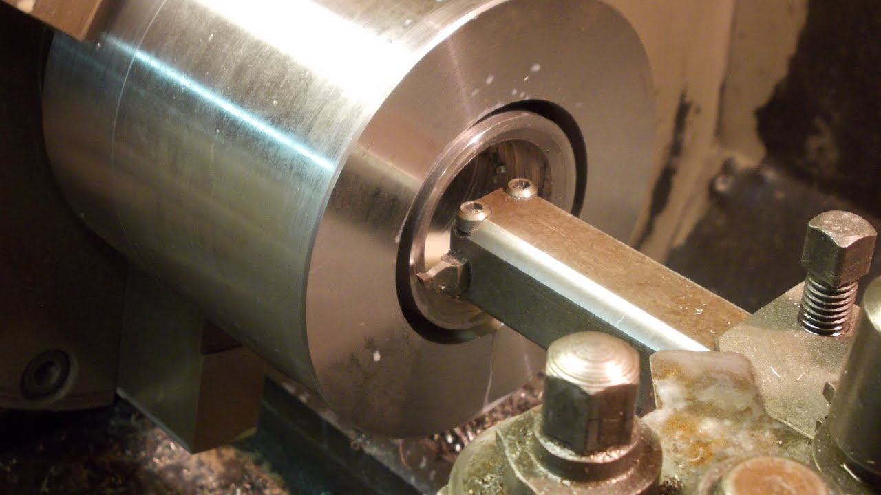 Finishing the Digger Boss. More core drilling with annular cutters, internal parting, boring to size