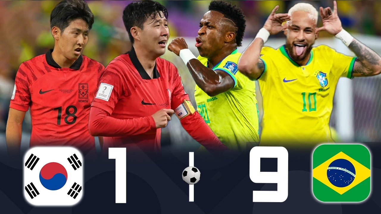 BRAZIL DESTROYED SOUTH KOREA AND STUNNED THE WORLD 🤯🔥💥 ❯ TOTAL HUMILIATION OVER TWO MATCHES