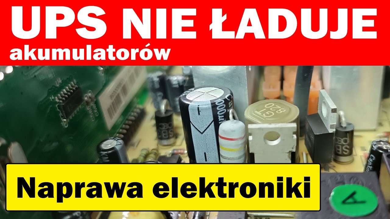 Nie ładuje nowego akumulatora - naprawa UPS Green Cell