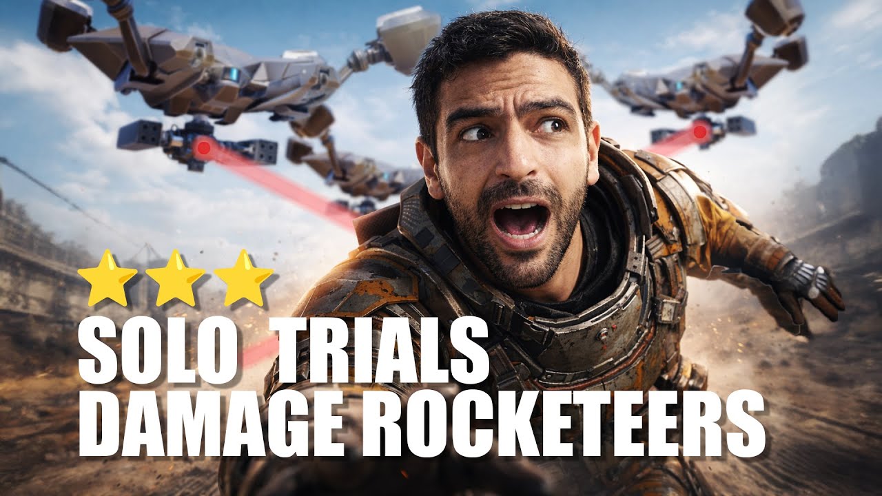 Solo Rocketeers Damage Trial 3 Star Run | Arc Raiders