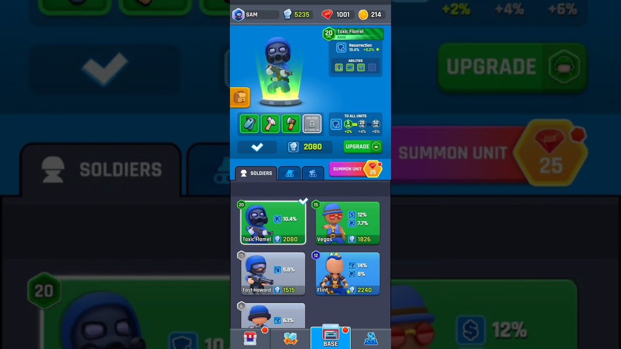 Upgrade and Merge equipments in Tower War 😎