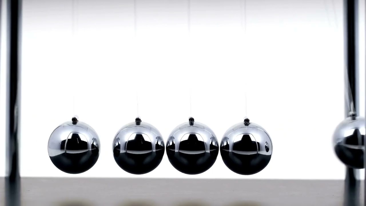 3 Hours Newton’s Cradle for Focus, Sleep, and Anxiety Relief (4k)