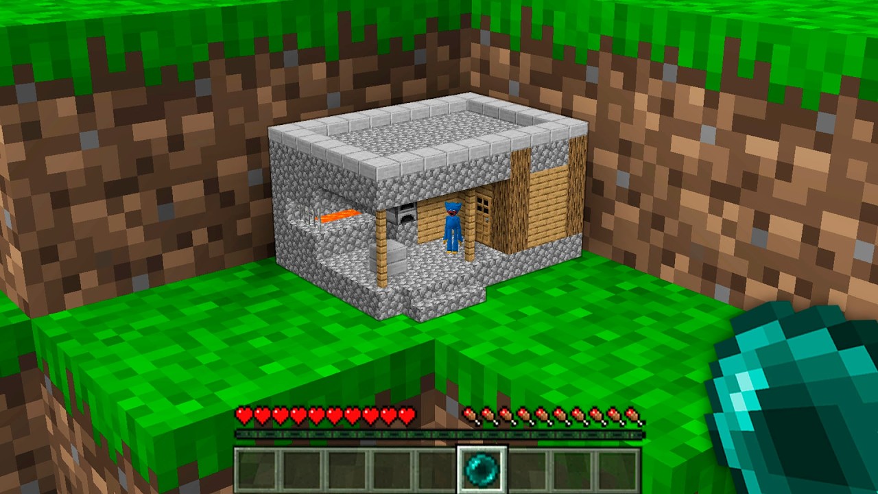 I found a TINY VILLAGER HOUSE in Minecraft !