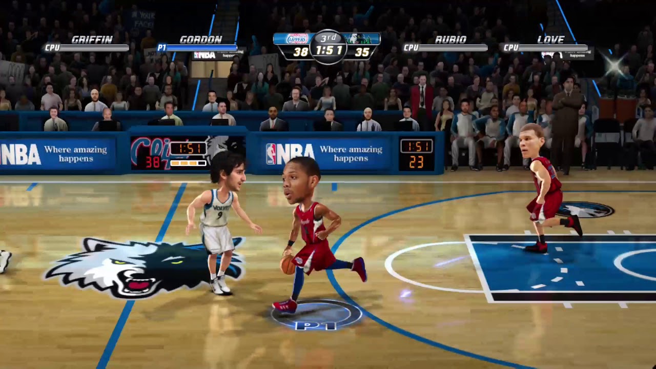 NBA Jam On Fire Edition LA Clippers Vs. Minnesota Timberwolves