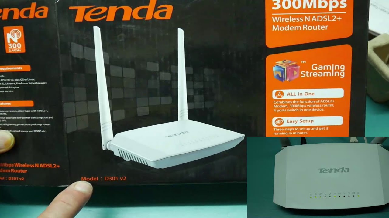 ضبط اعدادات روتور بدون تقطعات TENDA D301 V2 ADSL INTENET MOROCCO VPI 8/VCI 35