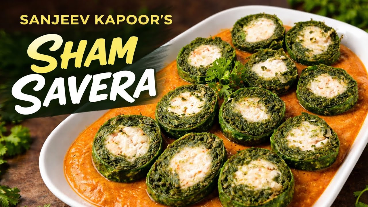 Palak paneer kofte aka Sanjeev kapoor's sham savera