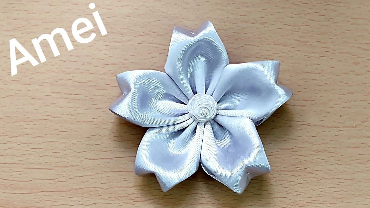 Como Fazer Flor de Fita de Cetim n9, Sandra Monteiro