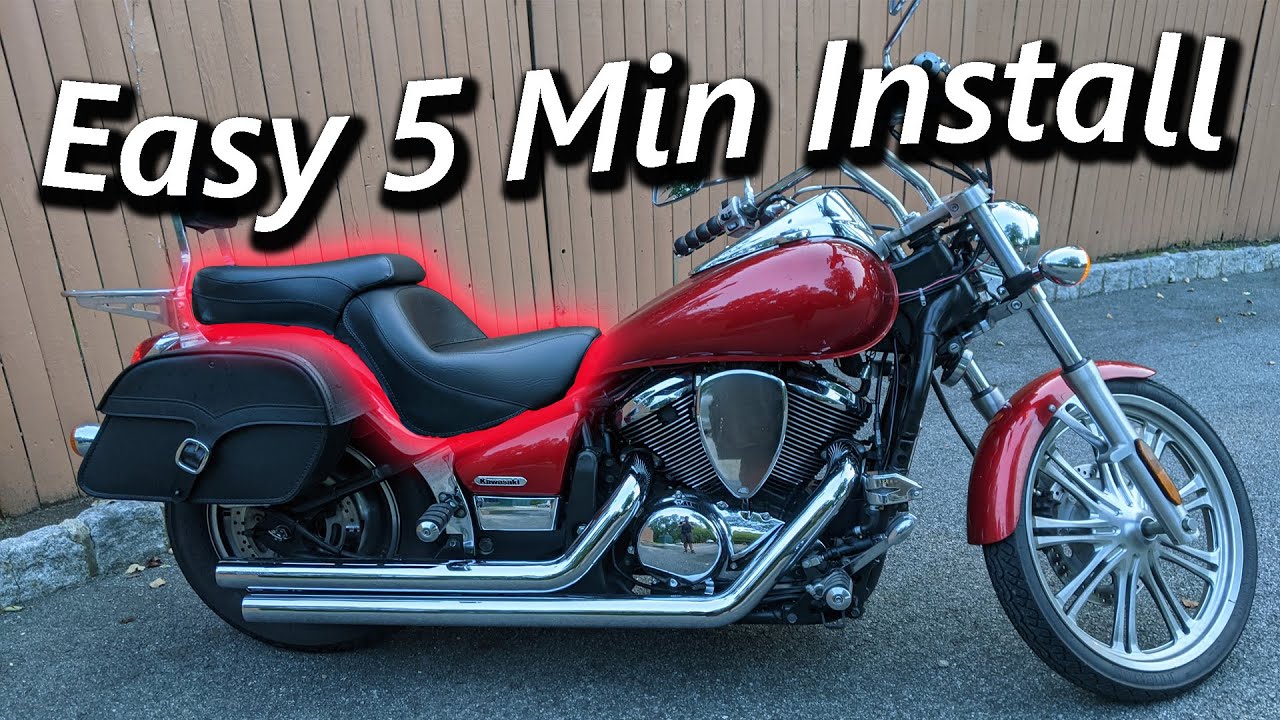 Kawasaki Vulcan 900 Mustang Touring Seat Install DIY