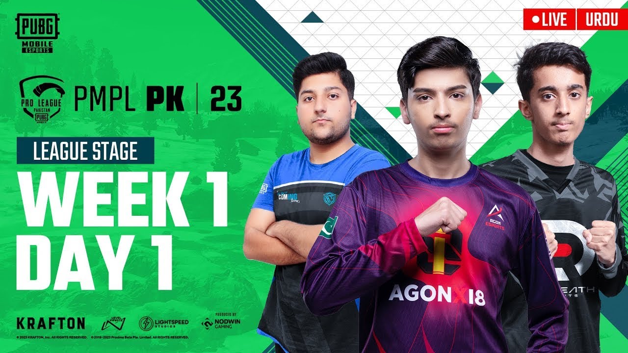 [Urdu] 2023 PMPL PK Fall | League Stage Week 1 Day 1| Aim For Victory