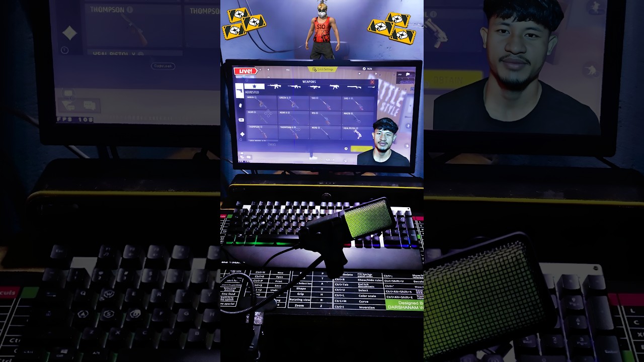 SOURAV IS LIVE🔥FREE FIRE LIVE GUILD TEST 1V1 1V2 1V3 1V4 CUSTOMROOM #freefirelive #shortslive