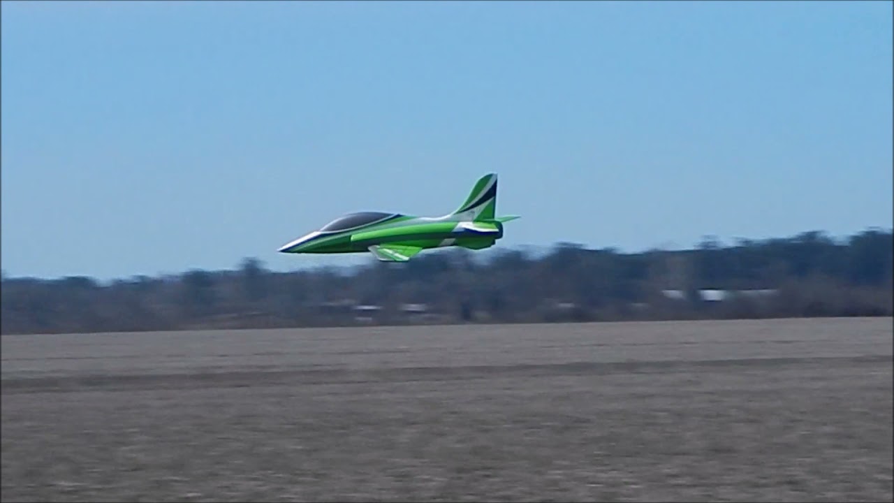 E Flite HAVOC Xc 6S Powered RC Jet - Mean and Green!