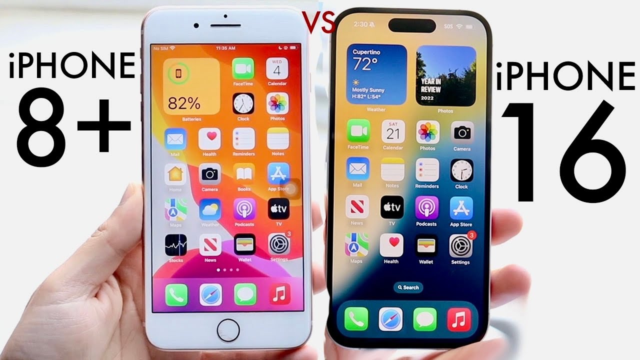 iPhone 16 против iPhone 8+! (Сравнение) (Обзор)
