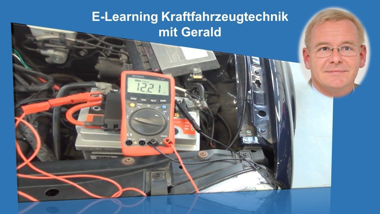 Batterietest Batterie Fahrzeugbatterie Starterbatterie Pr&uuml;fanleitung Test mit dem Multimeter