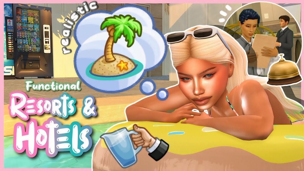this mod adds functional hotels to the sims 4 🛎️ | sims 4 mod showcase | suite life mod review