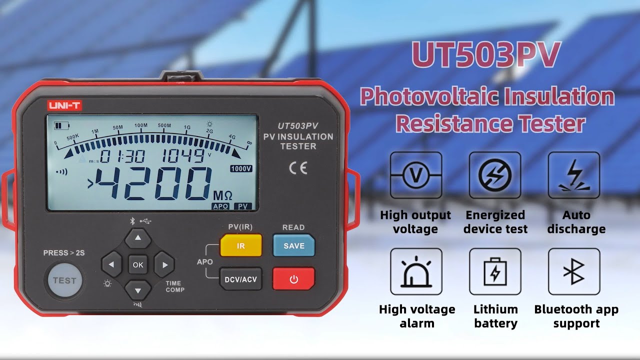 Uni-T UT503PV: Advanced PV Insulation Tester - Features, Demo & Applications