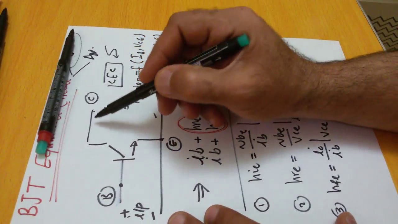 Transistor 23:BJT-Approximate equivalent circuit تحليل الترانزستور بأستخدام ألدائرة ألمكافئةالتقريبة