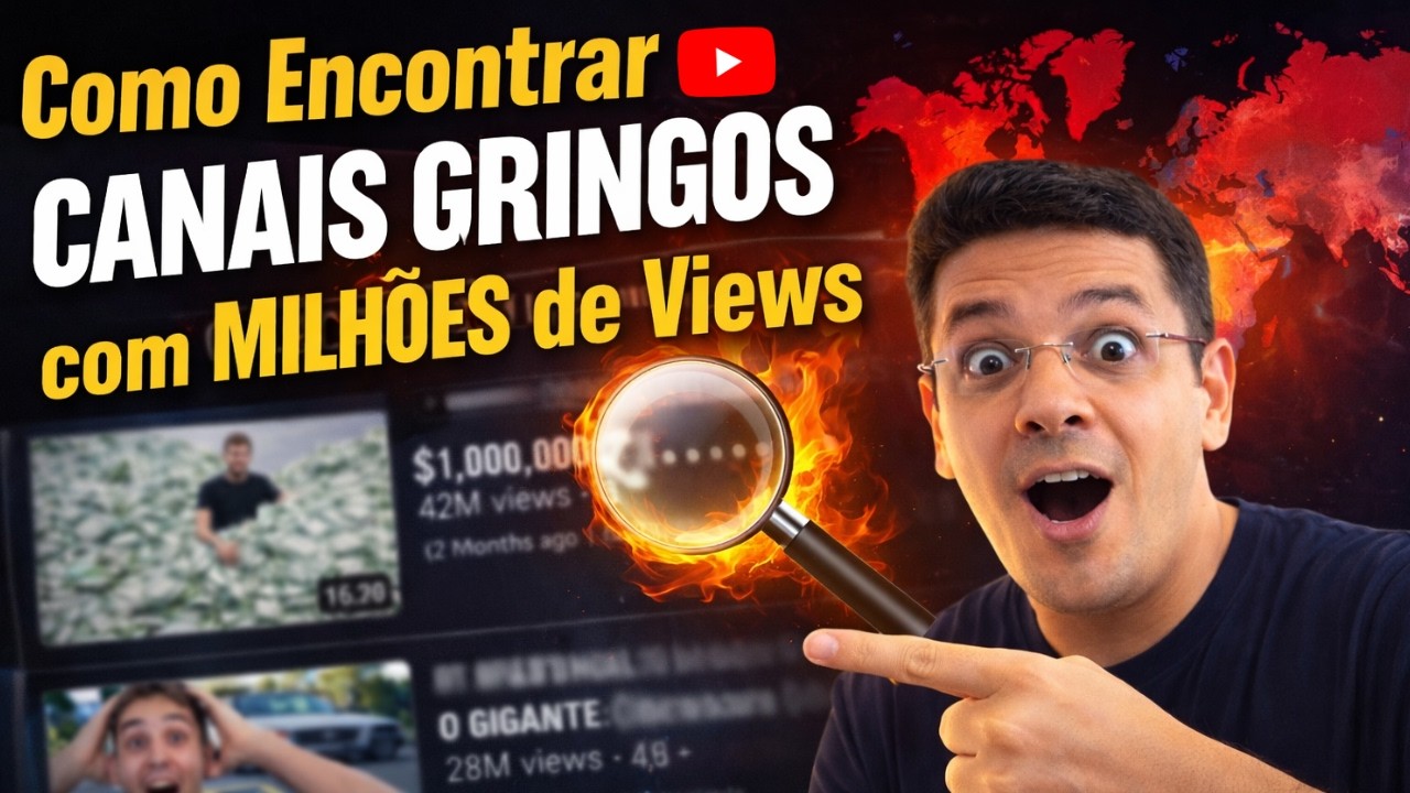 Como Eu Encontro Canais Gringos Que Dão Milhões de Visualizações (Passo a Passo)  Francisco Francili