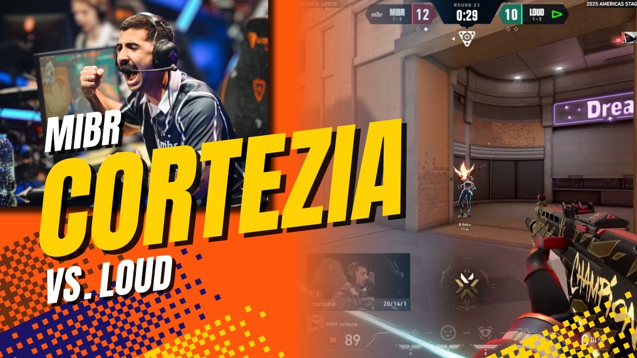 Casters React To MIBR Cortezia Insane 1v3 CLUTCH Against LOUD | VCT Americas 2025