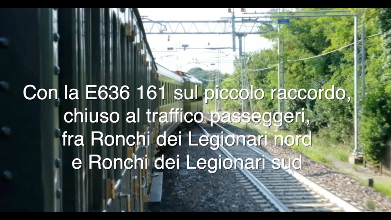 Con la E636 sul piccolo raccordo, chiuso al traffico, fra Ronchi nord Ronchi sud