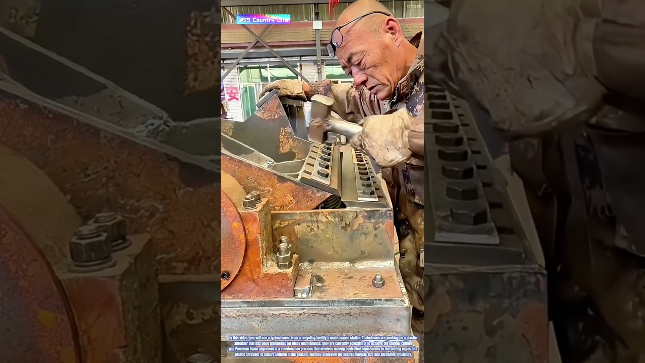 Plastic on Fire: How Precision Blade Alignment Transforms Waste into Recycled Granules
