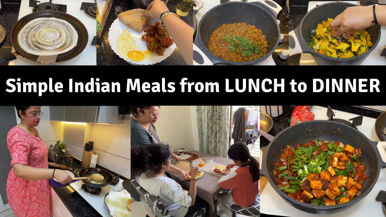 Busy Moms Kitchen Routine | Realistic Lunch to Dinner Routine | Simple Indian Meals #momlife